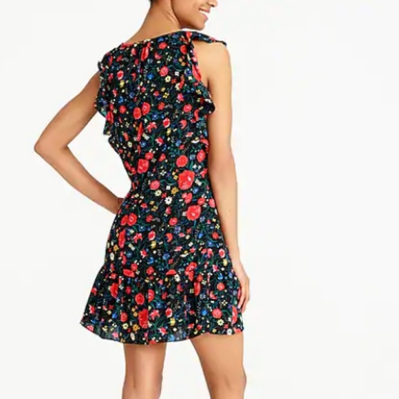 JCrew Factory Printed flutter dress - Picture 2 of 2